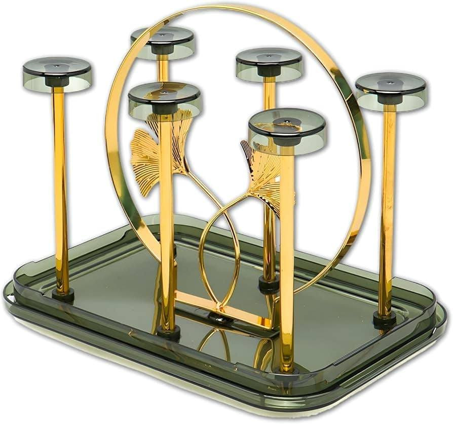 Square Luxury Glass Drain Rack