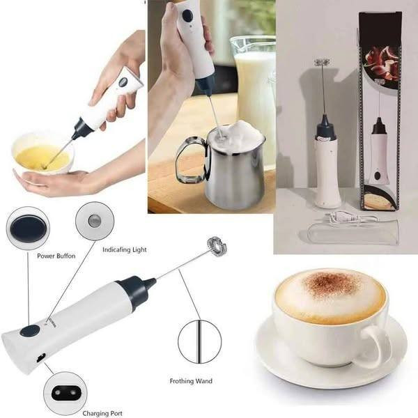 Rechargeable Mixer Hand Coffee Beater (Foamer-ZB 1508)