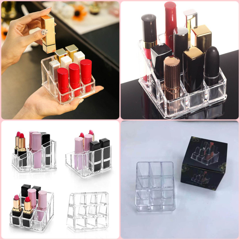 9-grid Lipstick Storage Rack