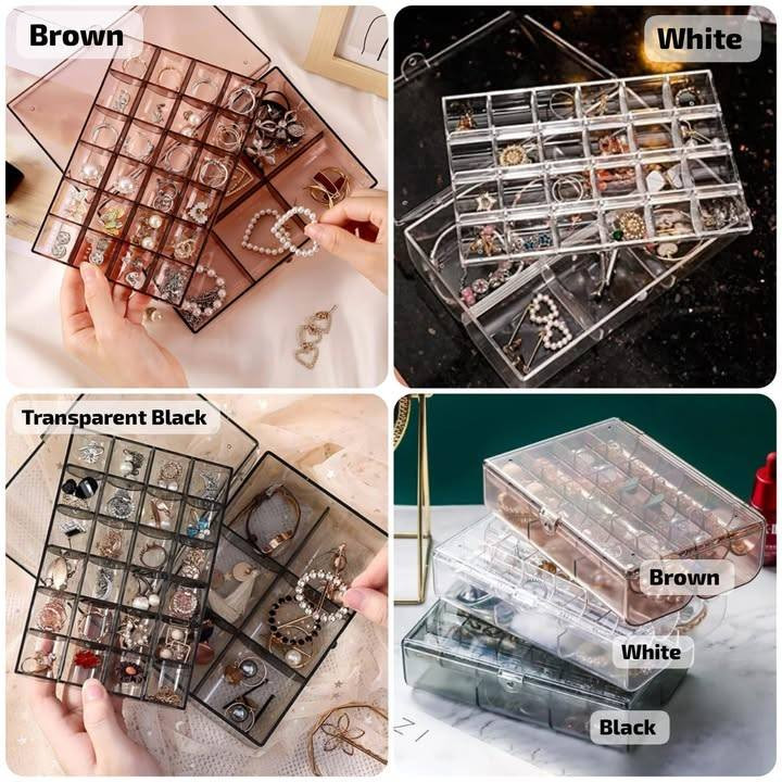 2 Layer Acrylic Jewelry Storage Box