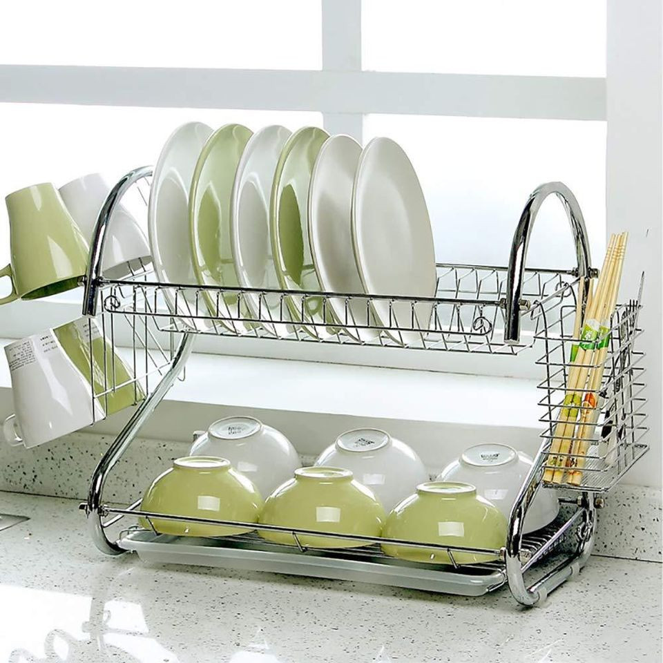 2 Tiers Kitchen Dish Rack